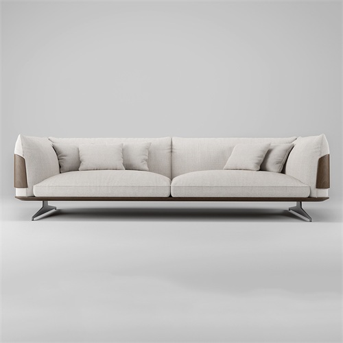 酒（jiǔ）吧會所休閑布藝軟包直排沙發