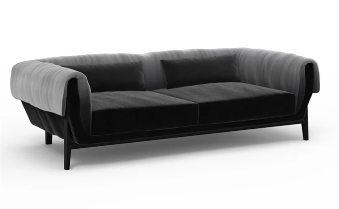 意式會所大廳現代（dài）個性皮革沙發（fā）