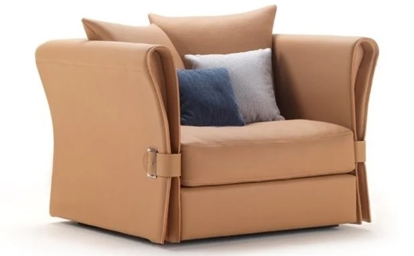 酒（jiǔ）店會所客房意式簡約輕奢皮質沙發