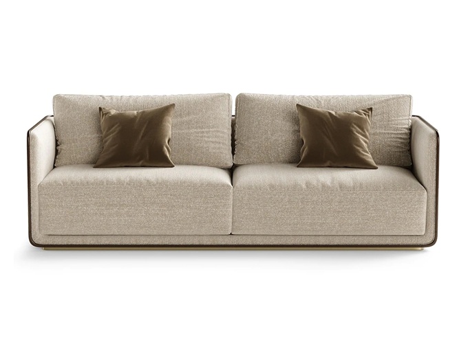 輕奢北歐簡約後現代布藝雙人沙發