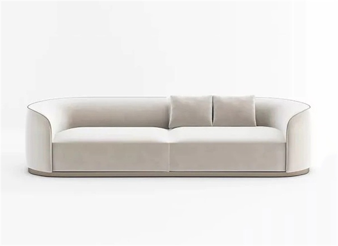 高級會所大廳（tīng）時尚絨皮沙發家具