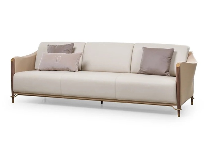 酒店會（huì）所客（kè）廳時尚皮藝直排（pái）沙發