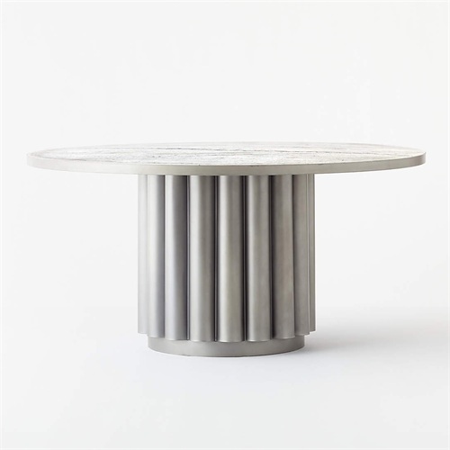 高級會所不鏽鋼時尚大理石桌子