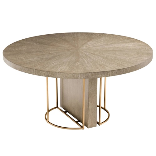 現代酒（jiǔ）店會所時尚實木圓桌子（zǐ）