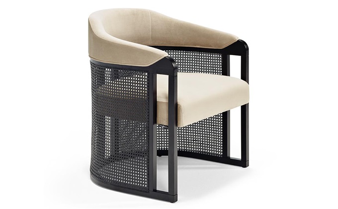 高（gāo）端會所別墅實木休閑軟（ruǎn）包藤椅