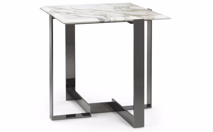 酒店會所高檔時尚大理石茶幾邊幾家（jiā）具