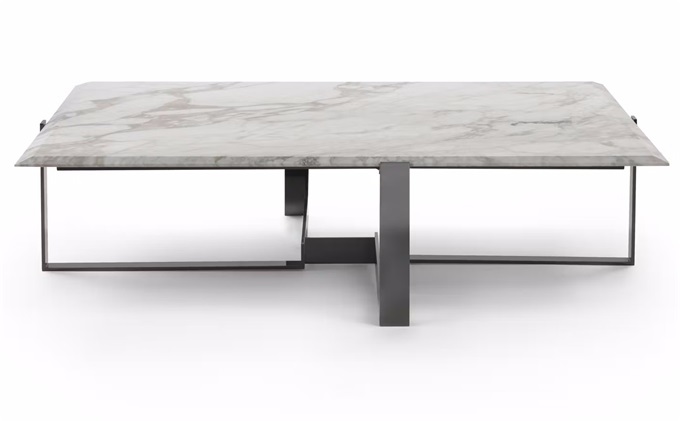 酒店會（huì）所高檔時尚大理石茶幾邊幾家具