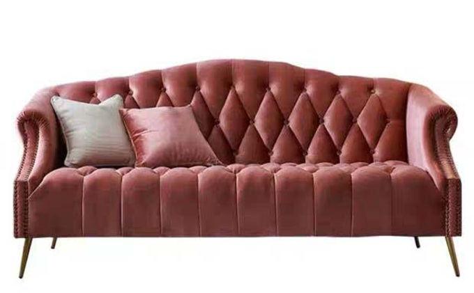 歐式時尚（shàng）皮革沙發會所家具