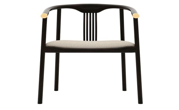 高檔會所酒店接（jiē）待區中式古典實木椅子