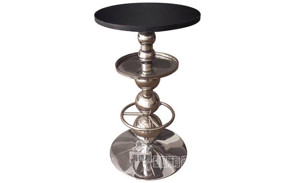 不鏽鋼酒吧吧台（tái）桌（zhuō）_大理石（shí）台麵慢搖吧高腳桌