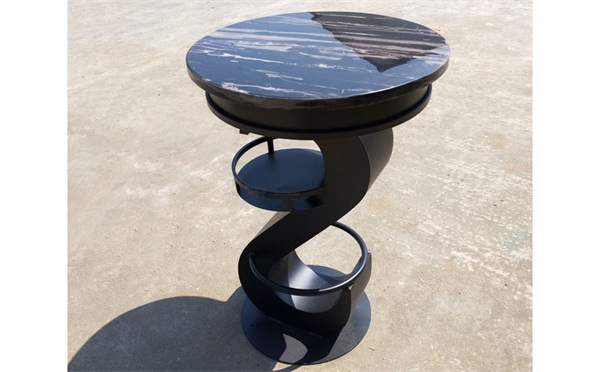 不鏽鋼圓形大（dà）理石酒（jiǔ）吧慢搖吧高腳散台酒吧桌子
