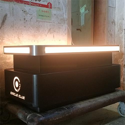 不鏽鋼酒吧茶幾_帶抽屜（tì）功（gōng）能不鏽鋼酒吧桌