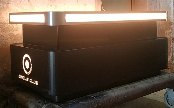 不鏽鋼（gāng）酒吧（ba）茶幾_帶抽屜功能不鏽鋼酒吧桌