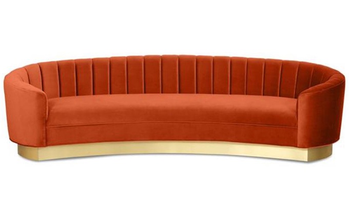 現（xiàn）代（dài）風格酒吧（ba）歐式（shì）創意弧（hú）形沙發