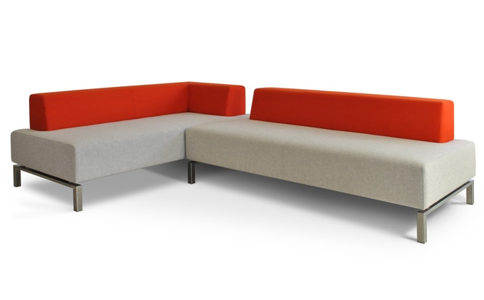 主（zhǔ）題酒吧休（xiū）閑布藝軟包（bāo）轉角沙發