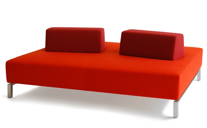 娛樂酒吧不鏽鋼特色低靠背雙麵卡座沙發