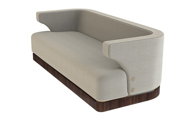 歐式酒（jiǔ）吧休閑實木絨皮沙發家（jiā）具（jù）