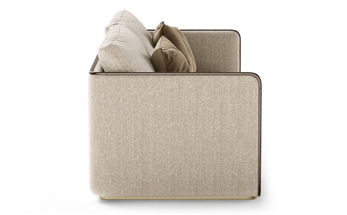 音樂酒吧休閑棉麻布藝雙人沙發（fā）