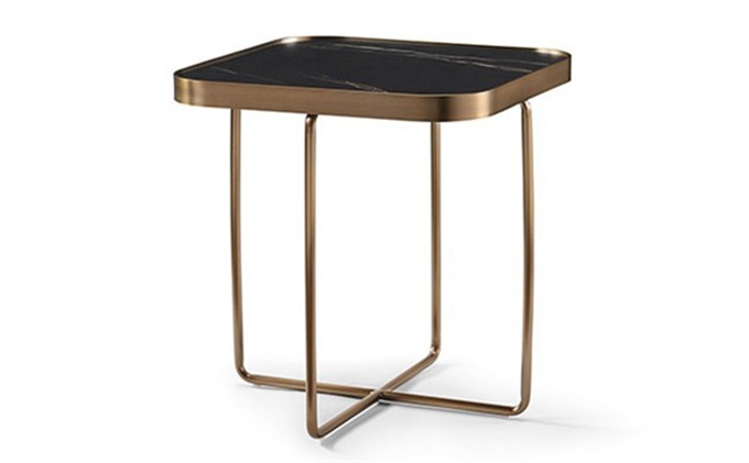 現代極簡酒吧鍍金不鏽鋼小茶（chá）幾