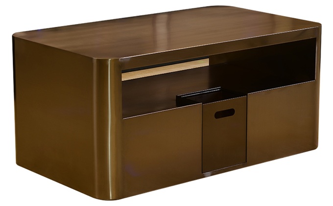 量（liàng）販ktv包廂方形黃銅不鏽鋼茶（chá）幾散台