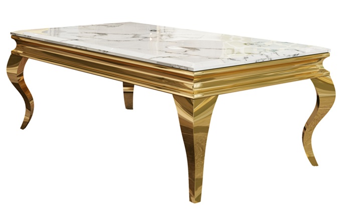 ktv會所現代極簡鍍金不鏽鋼岩（yán）板輕奢茶幾