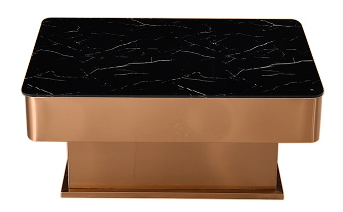 慢搖酒吧包廂時尚大理石玫瑰金（jīn）不（bú）鏽鋼散台（tái）