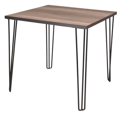 複古小酒吧簡易鐵藝實木方形酒吧桌