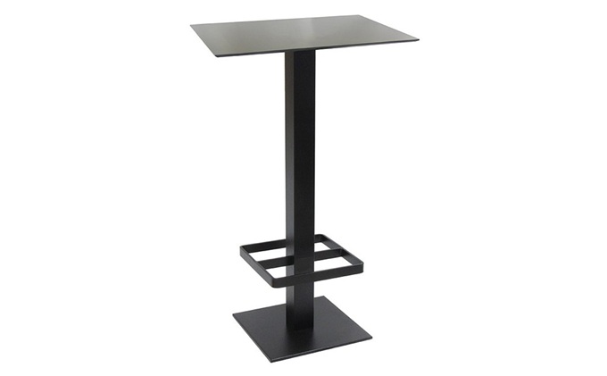 美式酒吧（ba）簡約不鏽鋼焊腳托酒吧桌（zhuō）家具