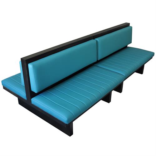 酒吧清吧鐵藝4人位雙麵卡座沙發