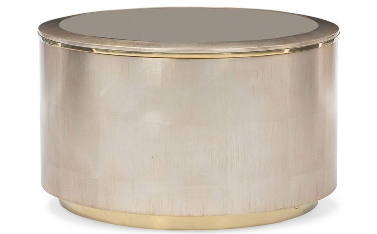 酒吧時尚輕（qīng）奢圓形不鏽鋼茶幾