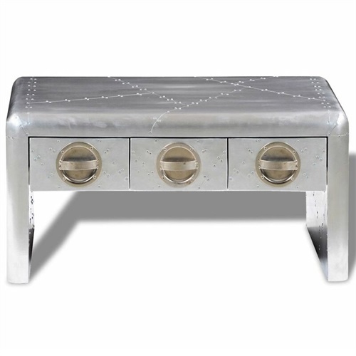 酒吧ktv不鏽鋼帶抽屜功能時尚創意（yì）茶幾