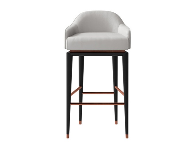 休閑小酒吧高檔實木高腳吧台椅（yǐ）子（zǐ）