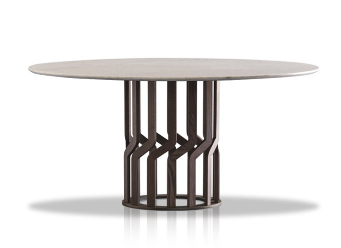 高檔清吧現代簡約大理石圓形（xíng）桌子