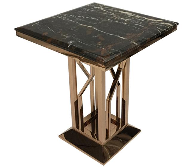 輕奢土豪金酒吧小方桌（zhuō）