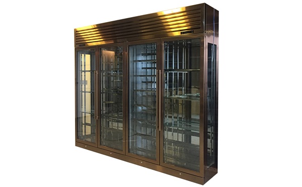 定製恒溫不鏽鋼酒櫃酒窖_不鏽鋼（gāng）酒櫃定製廠家