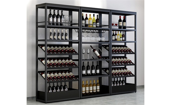 簡約黑鈦（tài）金不（bú）鏽鋼恒溫酒櫃_不鏽鋼酒櫃生產廠家（jiā）