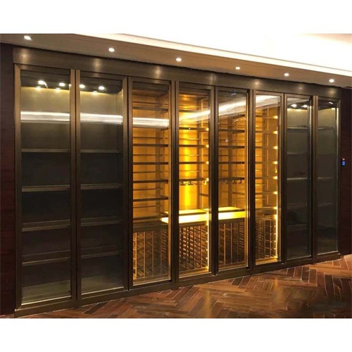 星級（jí）酒店現代時尚鈦金不鏽鋼酒櫃_KTV不鏽鋼酒櫃酒窖