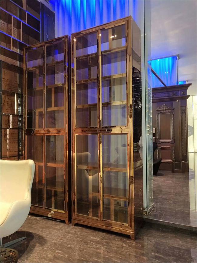 不鏽鋼鈦金恒濕恒溫酒櫃_不鏽鋼（gāng）紅酒儲酒櫃