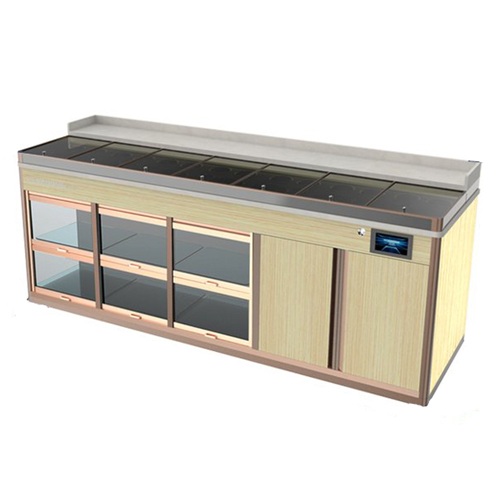 自助火鍋店消毒碗櫃（guì）恒溫火鍋調料台