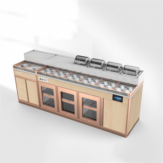 火鍋店大理石智能多功能調料台水果保鮮台