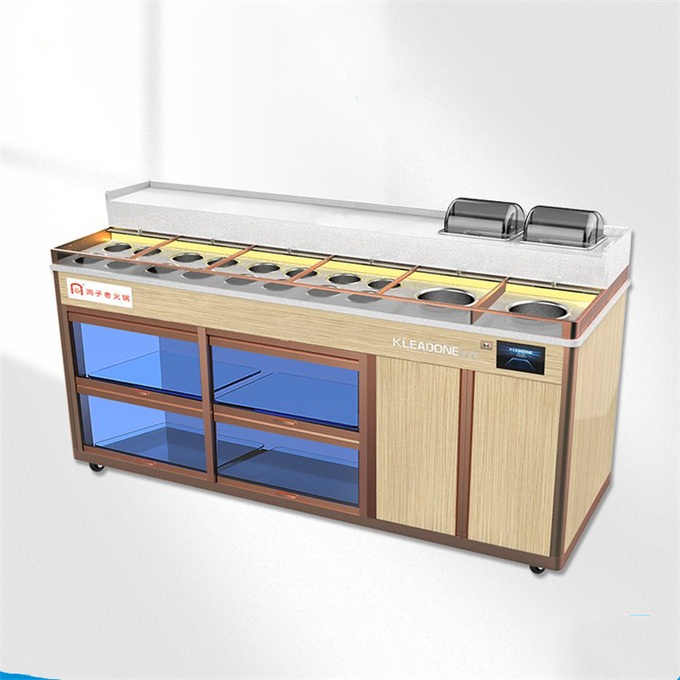 自助烤肉火鍋店打料台冷藏保鮮醬料台