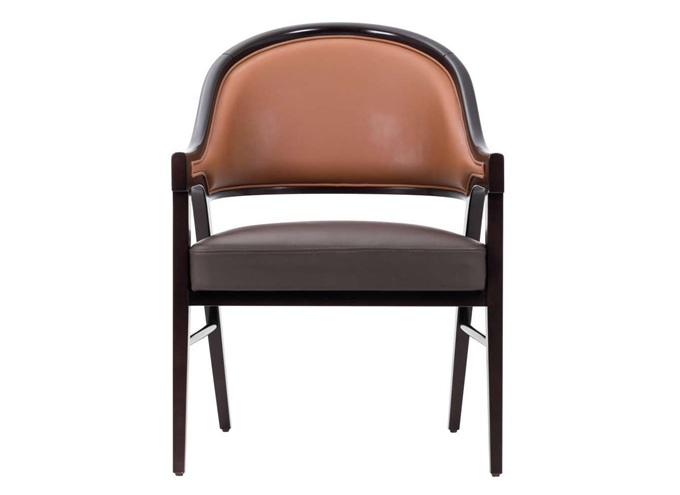 北（běi）歐實木西餐廳（tīng）餐椅_皮革軟（ruǎn）包輕奢咖啡廳（tīng）椅子