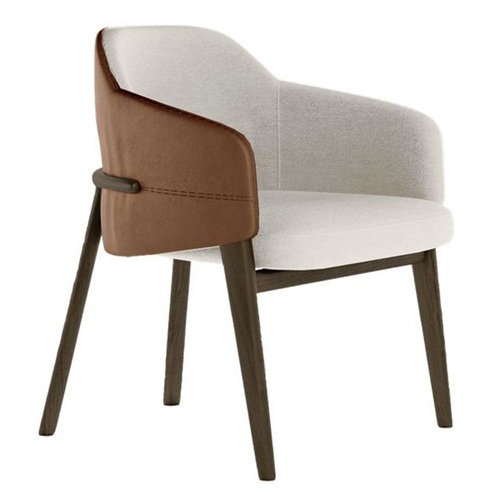 咖啡屋美式鄉村絨皮實木（mù）椅