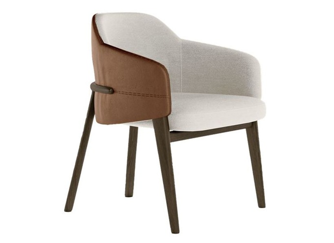 咖啡屋美式鄉村絨（róng）皮實木椅