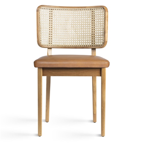 咖啡館經典休閑實木（mù）藤編椅