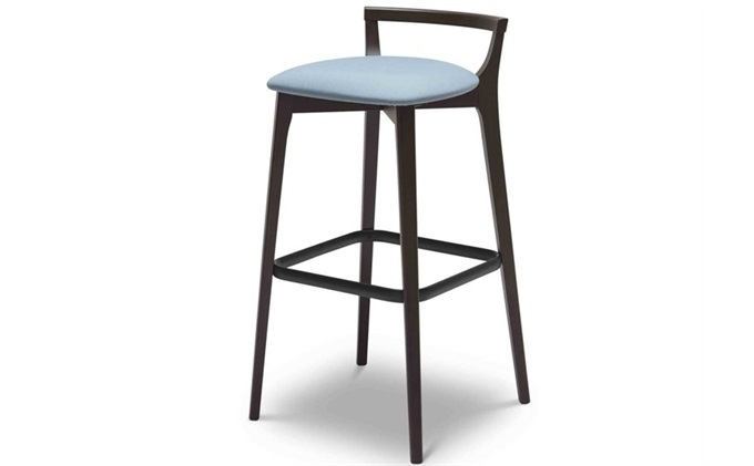 時尚簡（jiǎn）約（yuē）吧台椅_咖啡廳（tīng）實木現代高腳（jiǎo）椅