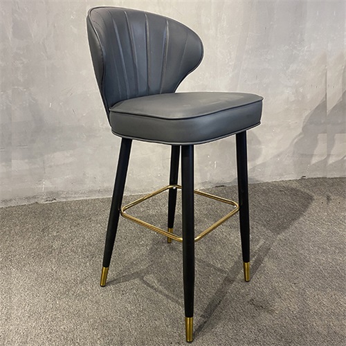 咖啡廳（tīng）現代輕奢不鏽鋼（gāng）吧椅