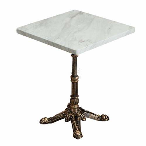 奶茶店北歐簡約甜品店西餐廳大理石餐桌咖啡廳休閑餐桌（zhuō）