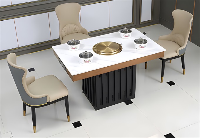 一人（rén）一鍋小火鍋無（wú）煙（yān）烤肉一體桌