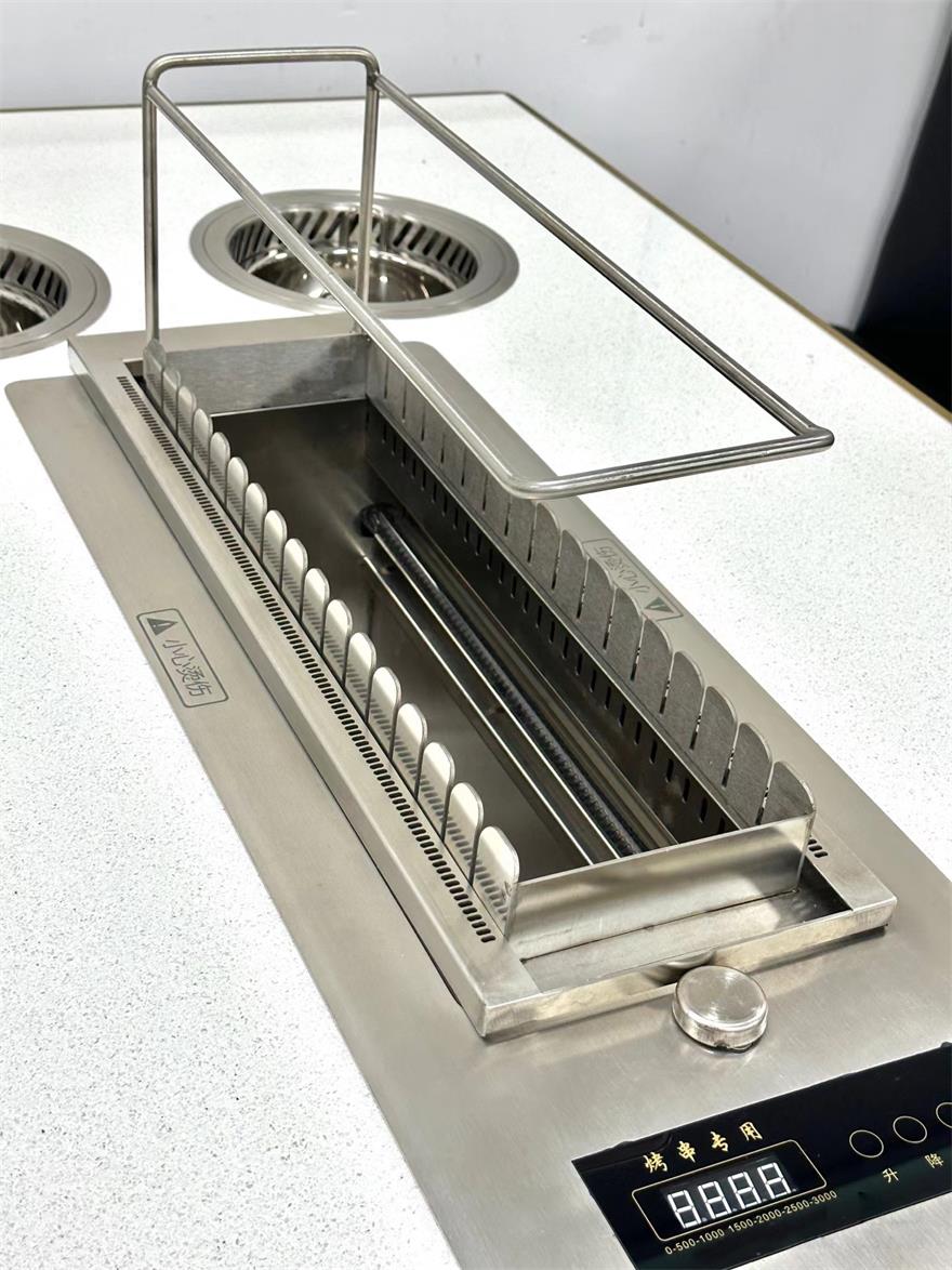 自助無煙烤串火鍋一體桌_涮烤一體（tǐ）無（wú）煙小火鍋桌